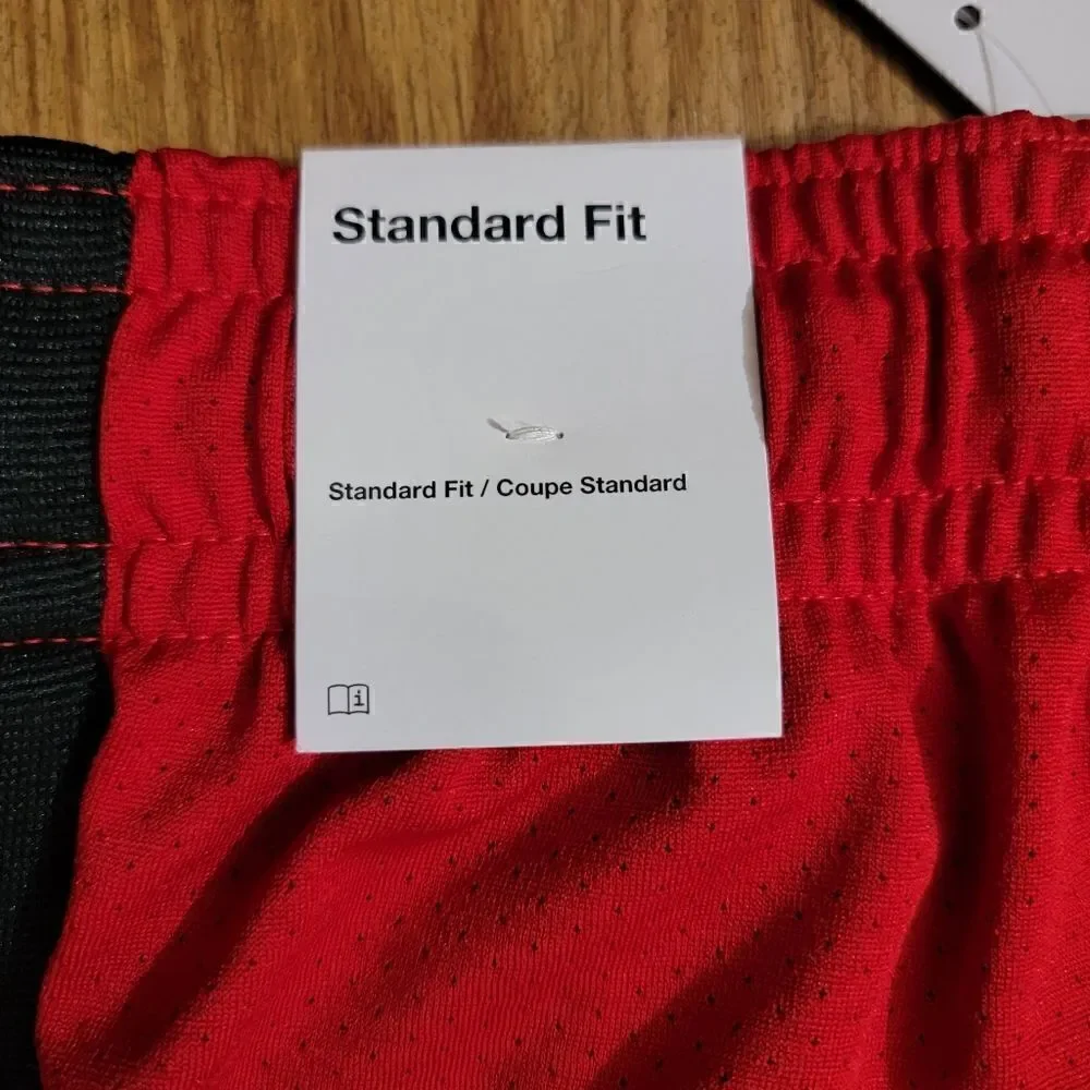 Air Jordan 1 2 3 4 5 11 12 13 Bred Chicago Bulls Basketball Shorts Dri-Fit Small